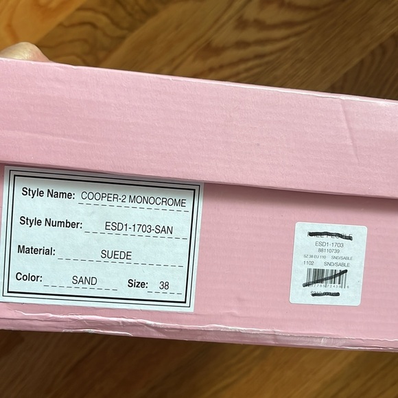 Free People x Intentionally Blank Rule Breaker Flatform Taupe Sandals Sz 7.5 NIB - Picture 3 of 11